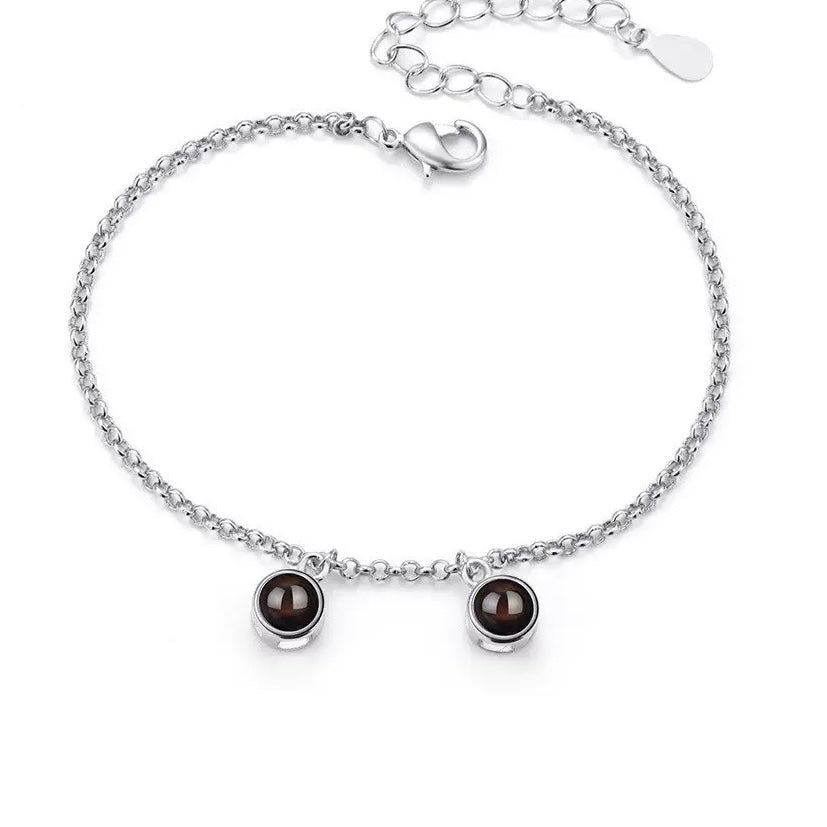 Multi-Charm Personalized Photo Projection Bracelet