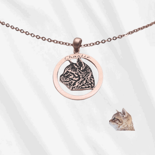 A very uniquely designed photo necklace by Customodish.