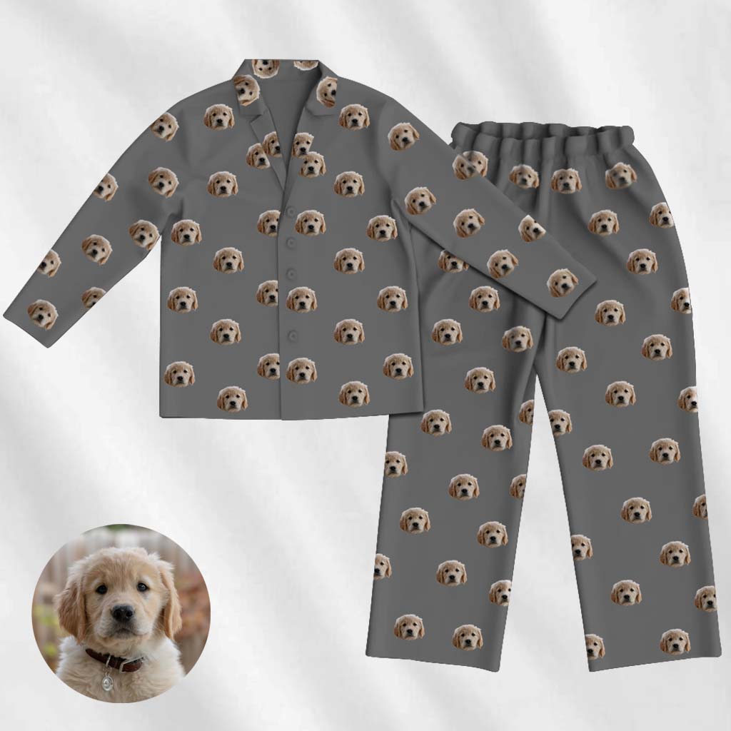 custom dog pajama grey