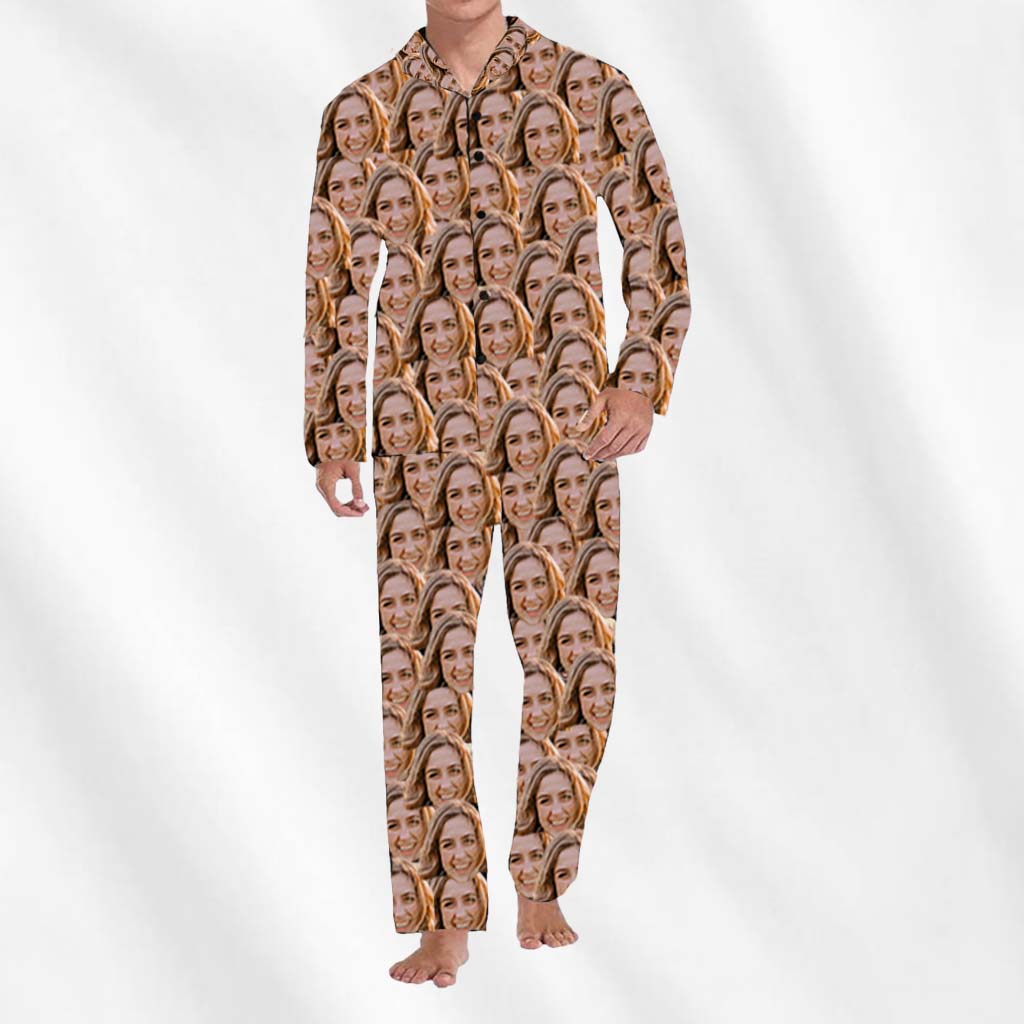 custom face mash pajamas