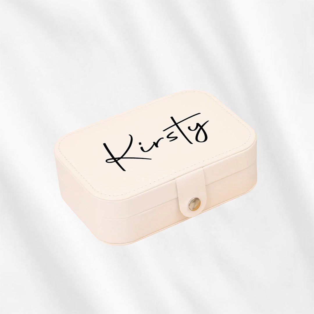 Custom Jewelry Case with Your Name