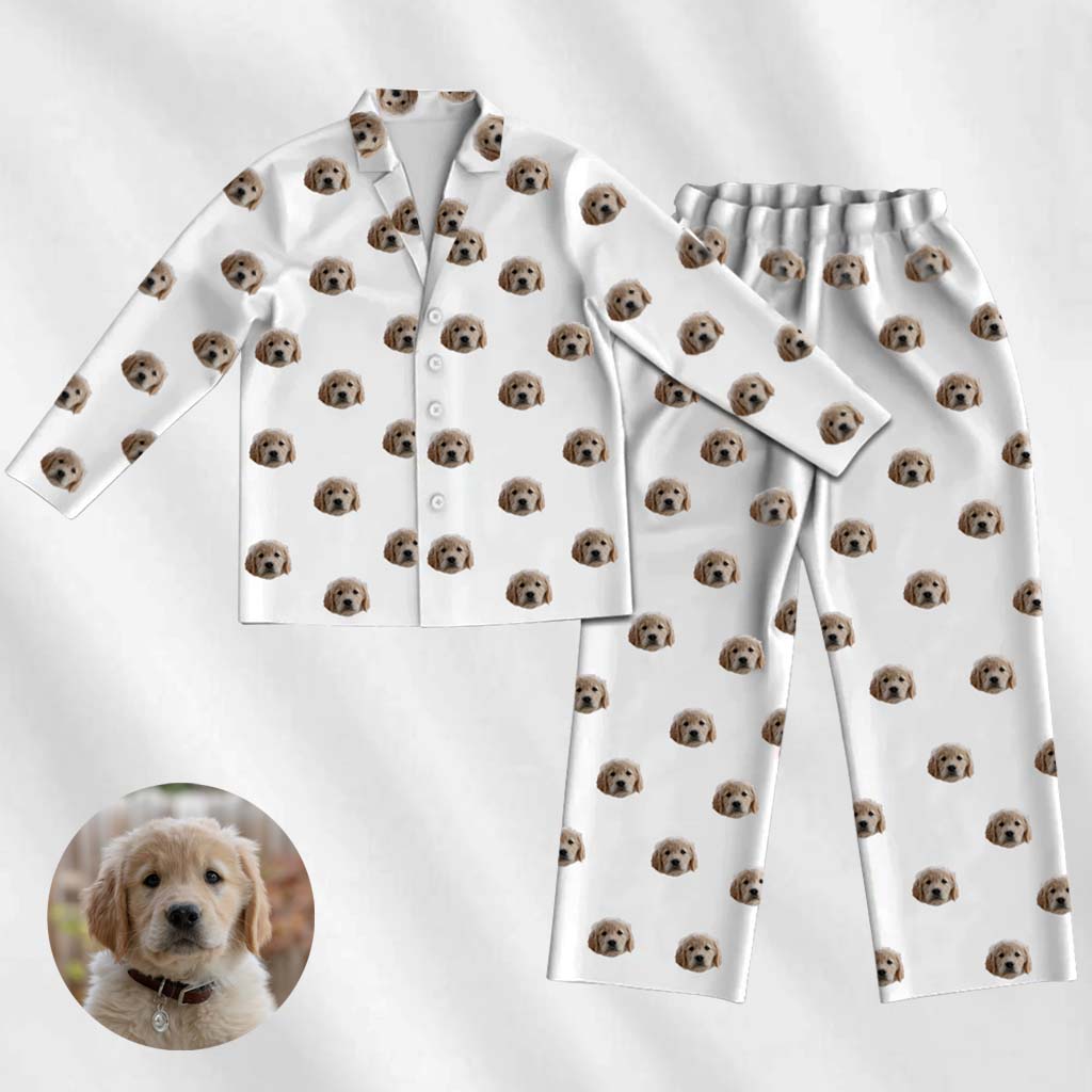custom pajama sets white
