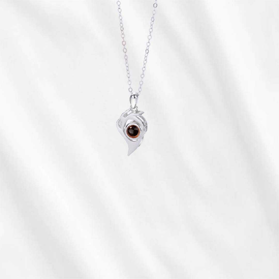 Looking for relationship necklaces? Try this pair of matching photo projection necklace and preserve your special memories forever!