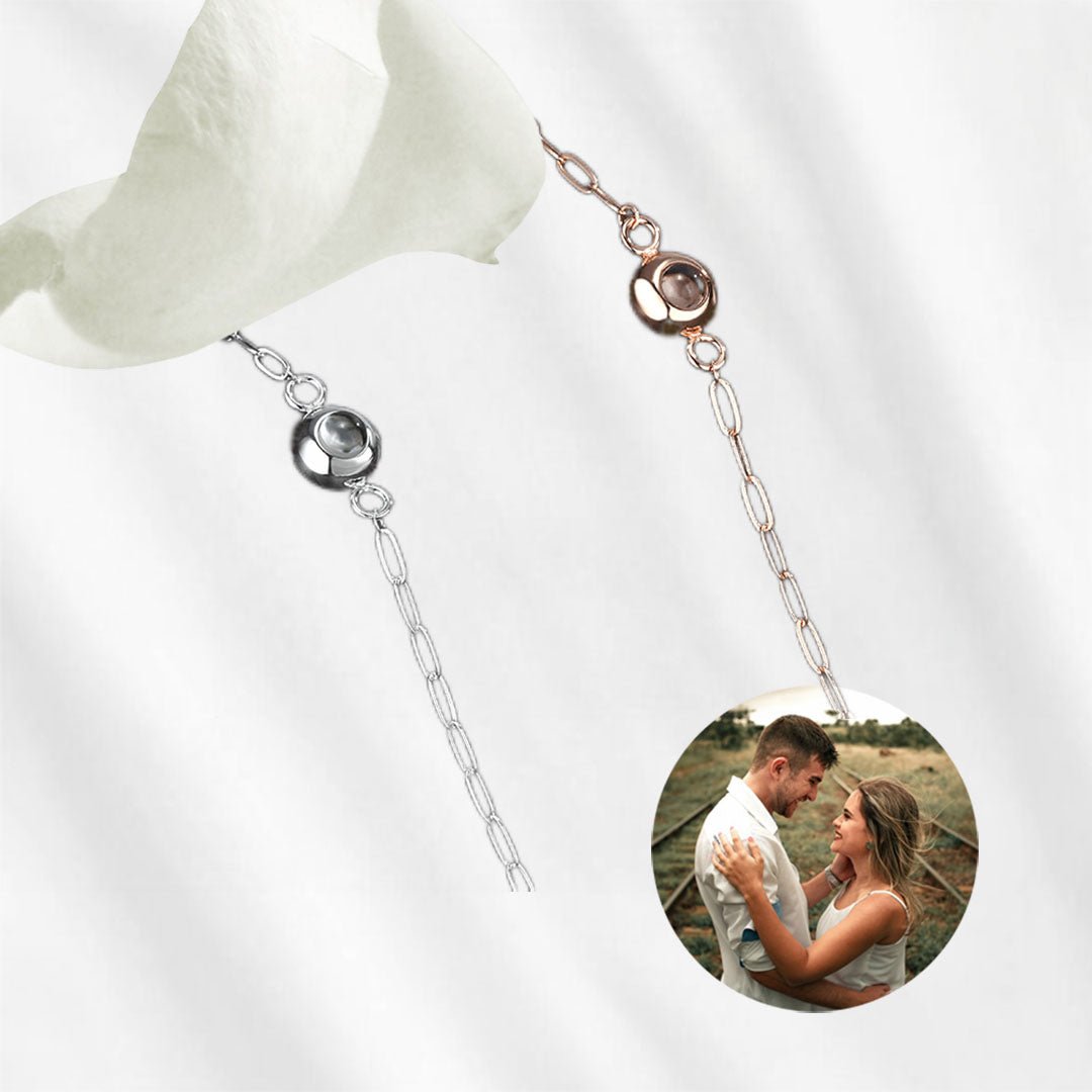 Bracelet with photo inside