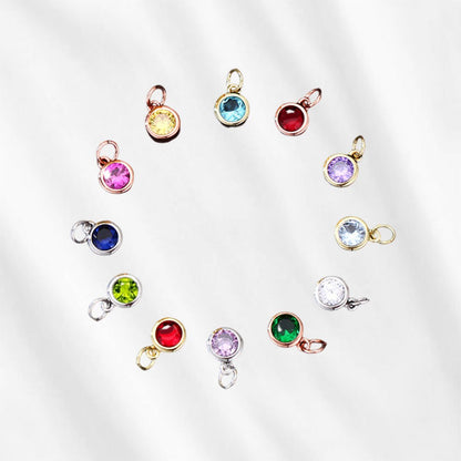 Birthstone Heart Bracelet with Picture Inside