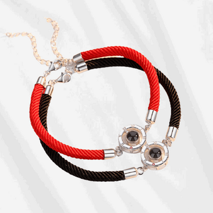 Couple Bracelet with Picture Inside