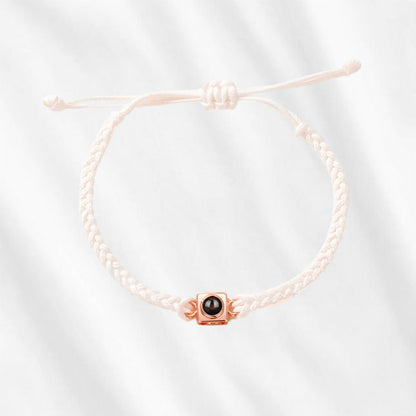 Square Bracelet with Picture Inside for Him