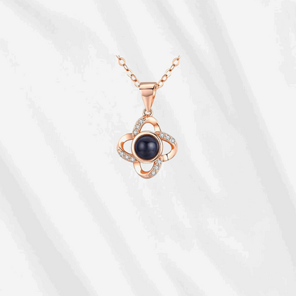 Personalized Necklace with Secret Photo Inside rose gold