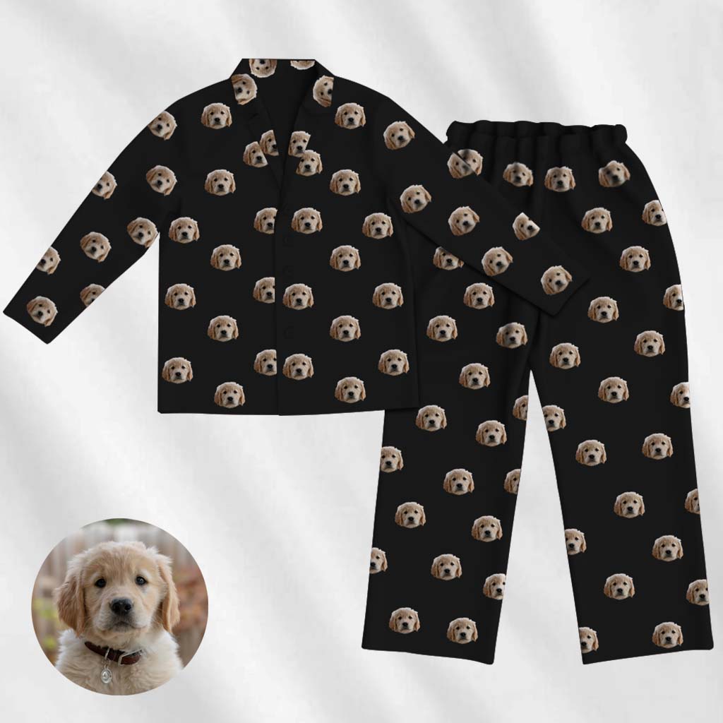 custom pet pajama black