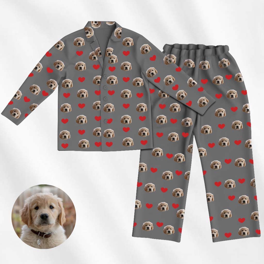 custom cat pajama heart
