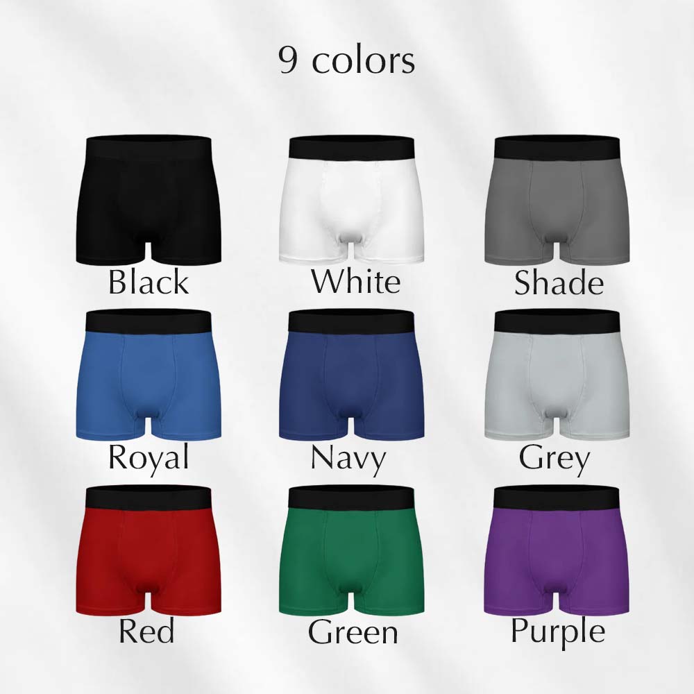 custom boxers colors