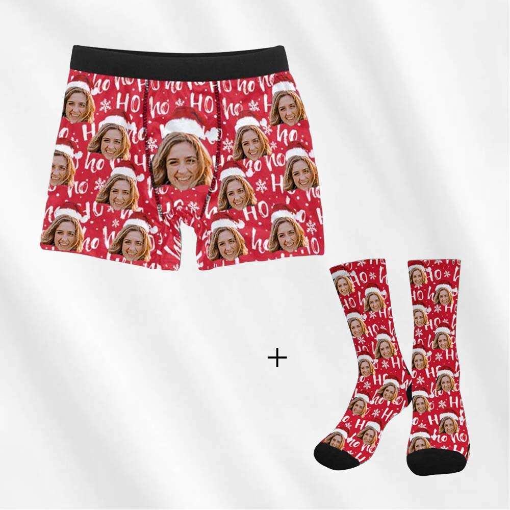 Custom Christmas Face Boxers