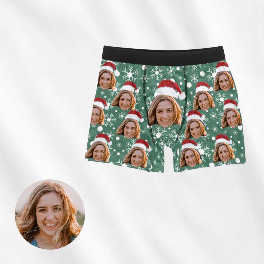 Custom Face Boxers Christmas