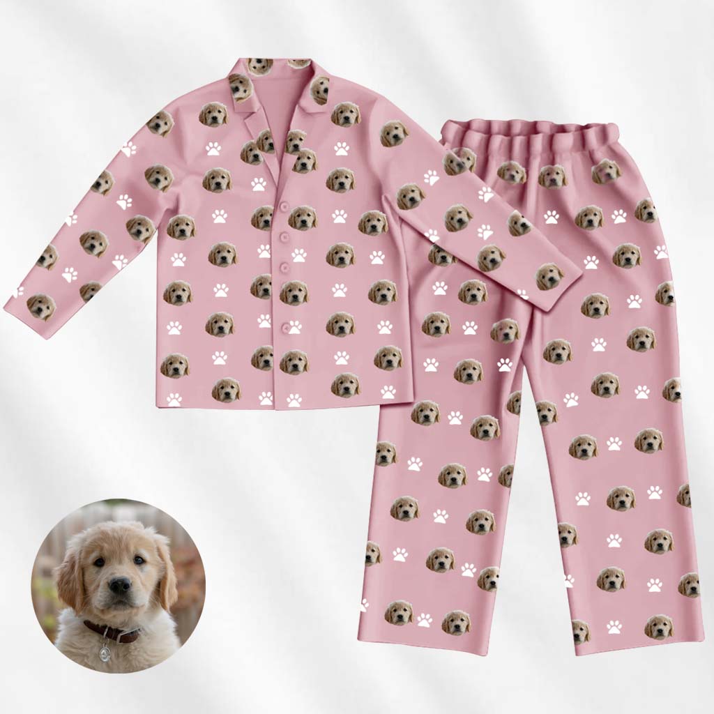 custom pajama pants dog photo