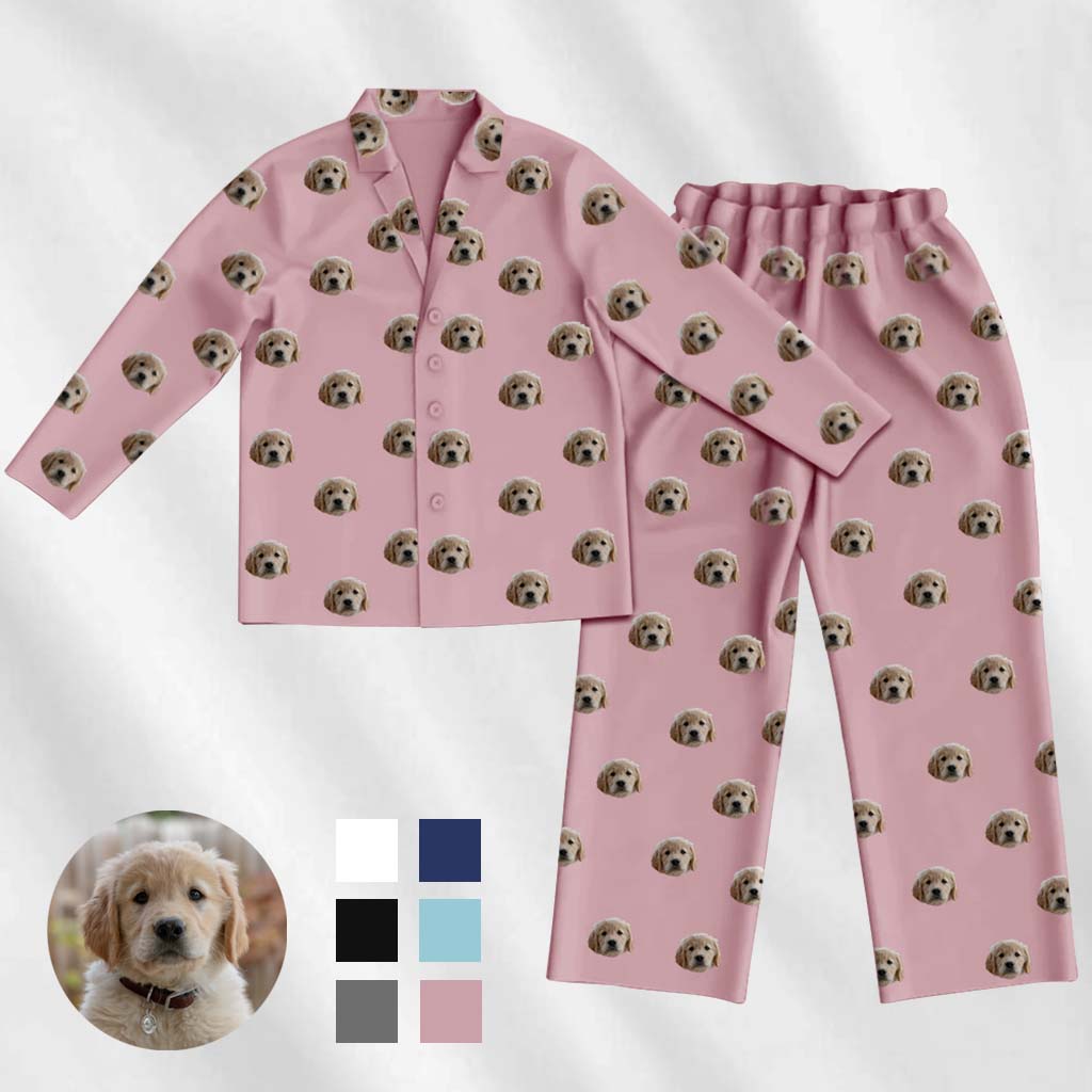 Custom Pet Pajamas Customizable Pet Pajamas Long Sleeve with Pockets ...
