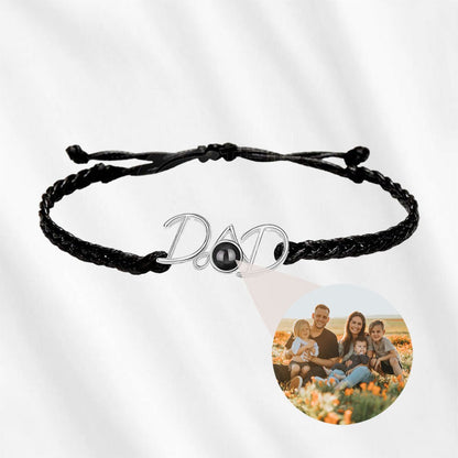 Dad Bracelet with Picture Inside