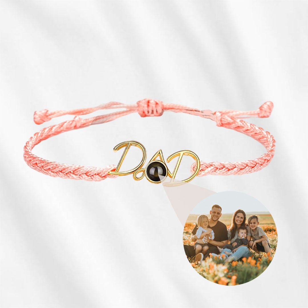 dad bracelet with picture inside