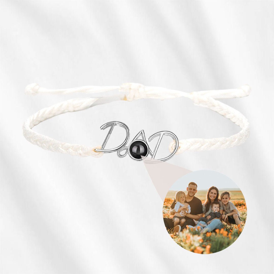 dad bracelet with picture