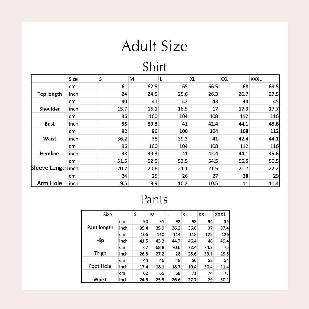custom pjs size