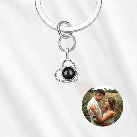 Heart Photo Projection Keychain