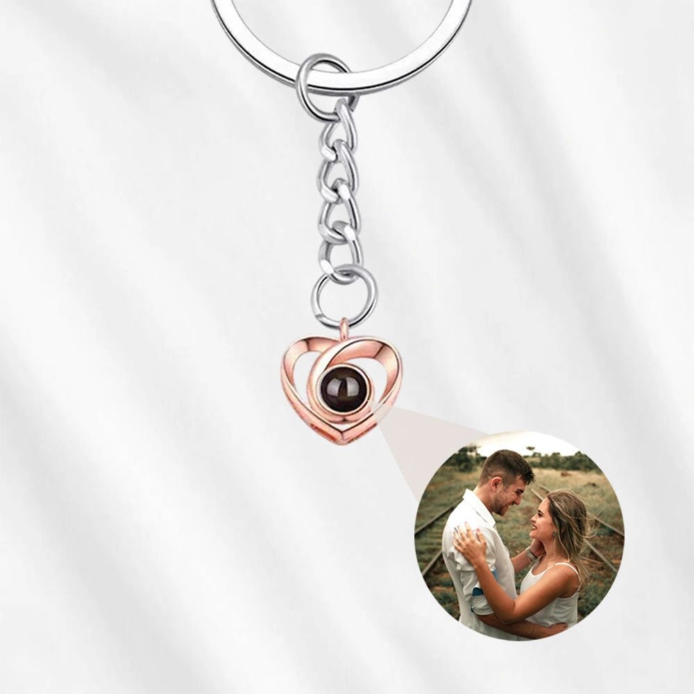 Heart Projection Keyring