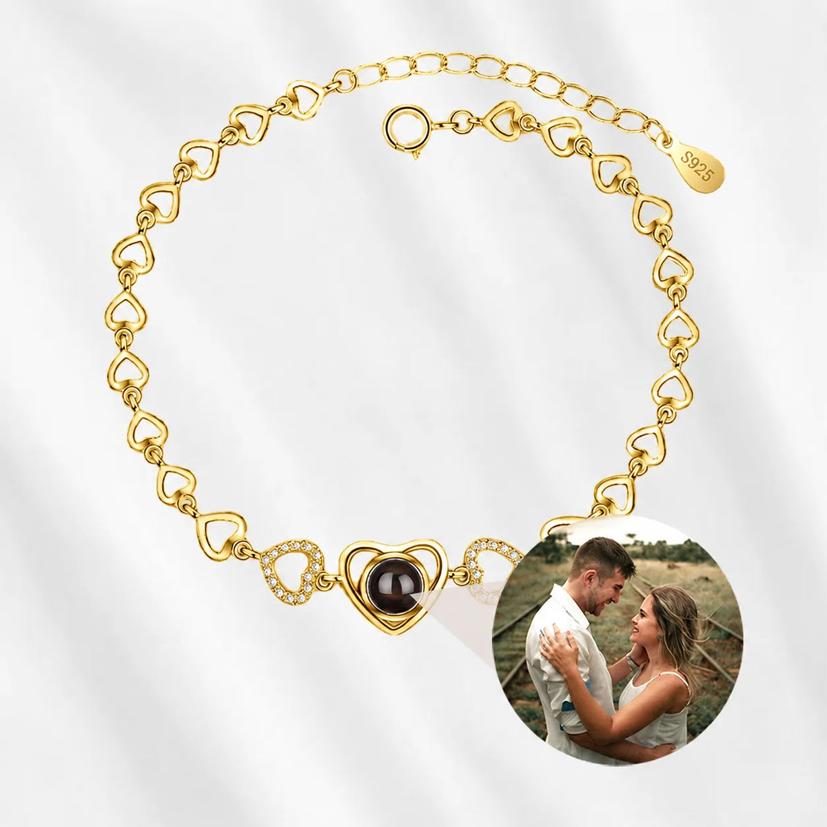 Heart Photo Bracelet