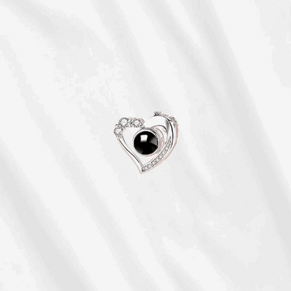 Photo Heart Projection Pendant