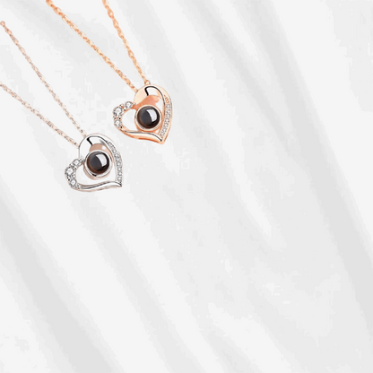 Photo Heart Projection Pendant