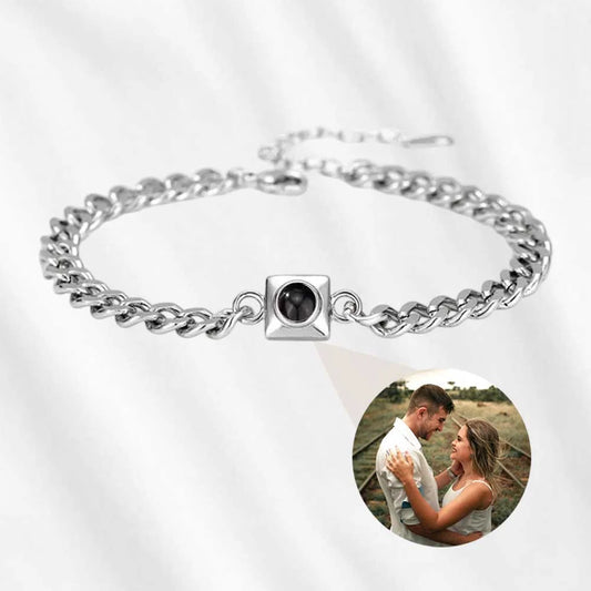 Bracelet for Men with Photo Inside