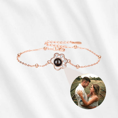 Paw Print Bracelet with Picture