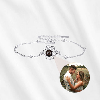 Paw Print Bracelet with Picture