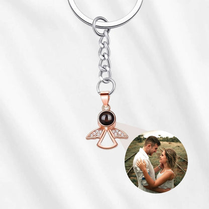 Angel Photo Projection Keychain 