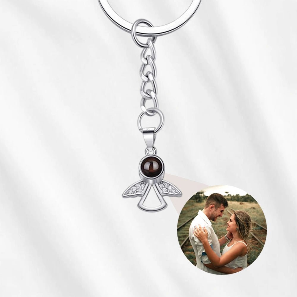 Angel Photo Projection Keychain 