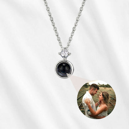 Dainty Necklace with Image Inside