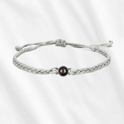 Circle Photo Projection Bracelet for men