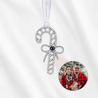 Candy Cane Photo Projection Ornament