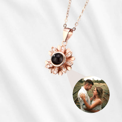Daisy Photo Projection Necklace