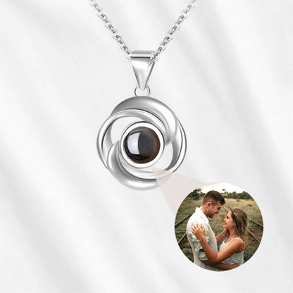 Rosebud See-through Picture Necklace