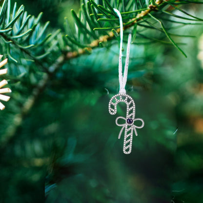 Candy Cane Photo Projection Ornament