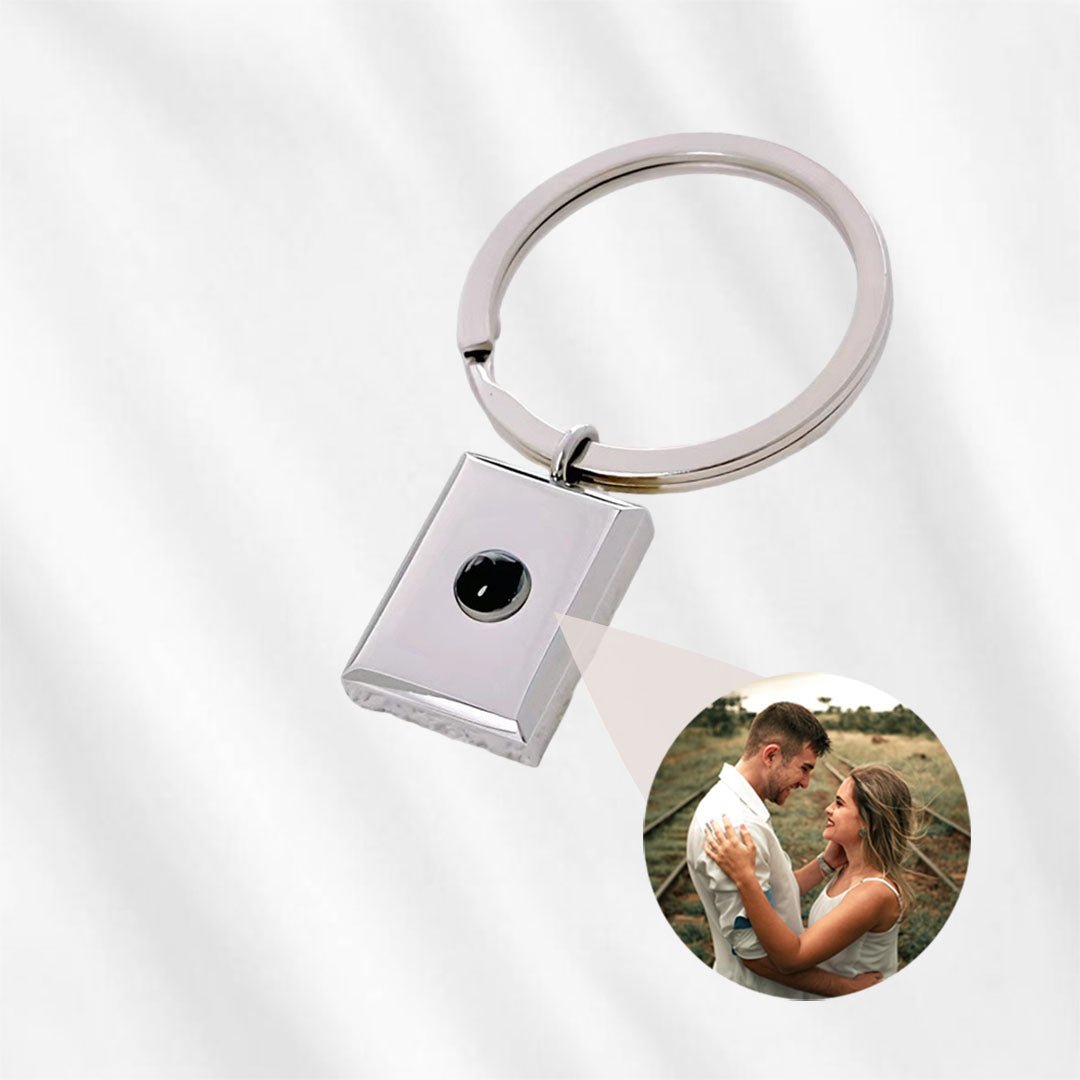 Photo Projection Keychain for Him - Personalized Hidden Memory Gift ...