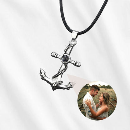 Anchor Men's Projection Necklace
