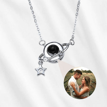 picture in necklace projection