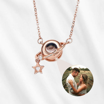 picture in necklace projection