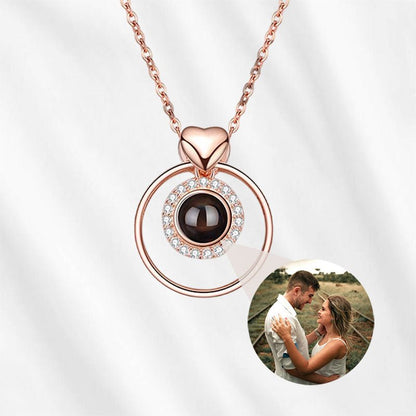 Round Photo Projection Pendant