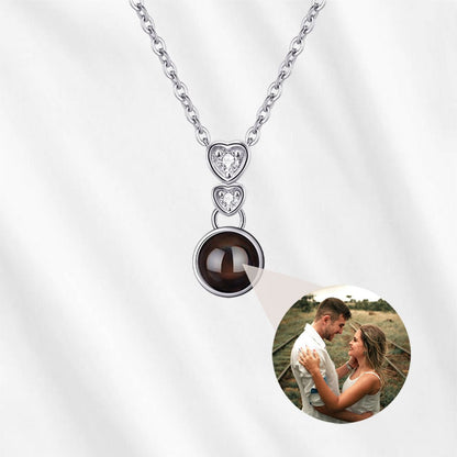 tiny picture necklace - hidden photo jewelry - sterling silver