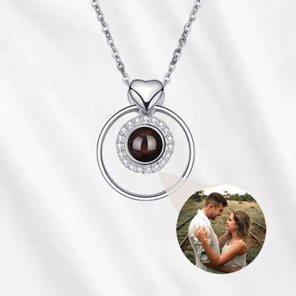 Round Photo Projection Pendant