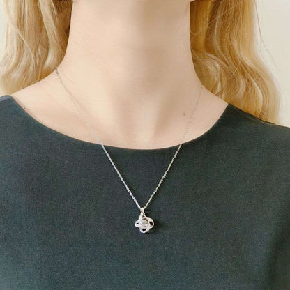 woman wearingNecklace with Photo Inside