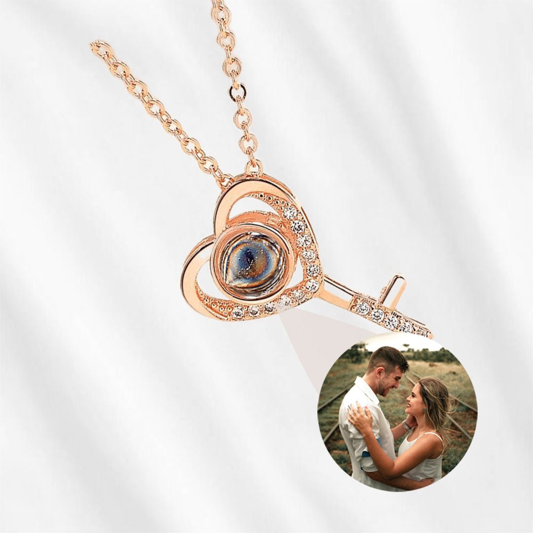 picture in necklace projection