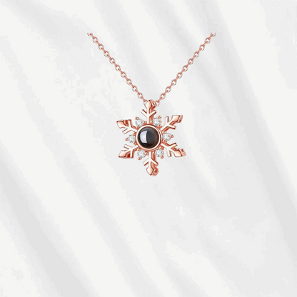 Snowflake Custom Photo Projection Pendant