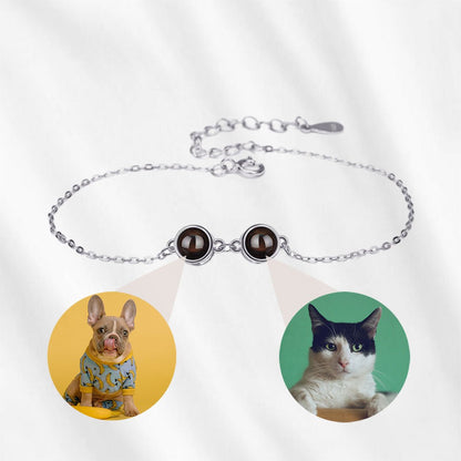 Custom Double Picture Projection Bracelet